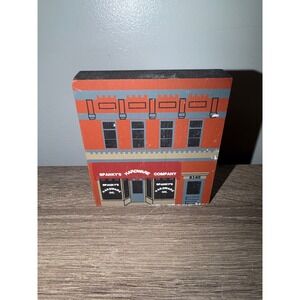 Vintage 1991 The Cats Meow Village Spankys Hardware Company Series IX Wood Block